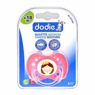 Dodie Anatomische Siliconen Fopspeen +18 maanden Groen Prinses A37
