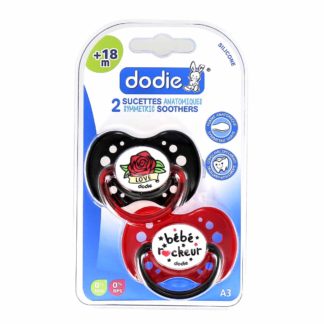 Dodie Anatomische Siliconen Fopspeen +18 maanden Rock A3