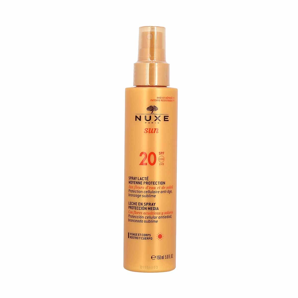 Nuxe Zonnebrandspray Lacté Visage et Corps SPF20