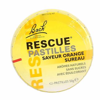 Bach Rescue zuigtabletten met sinaasappel-, vlierbessensmaak