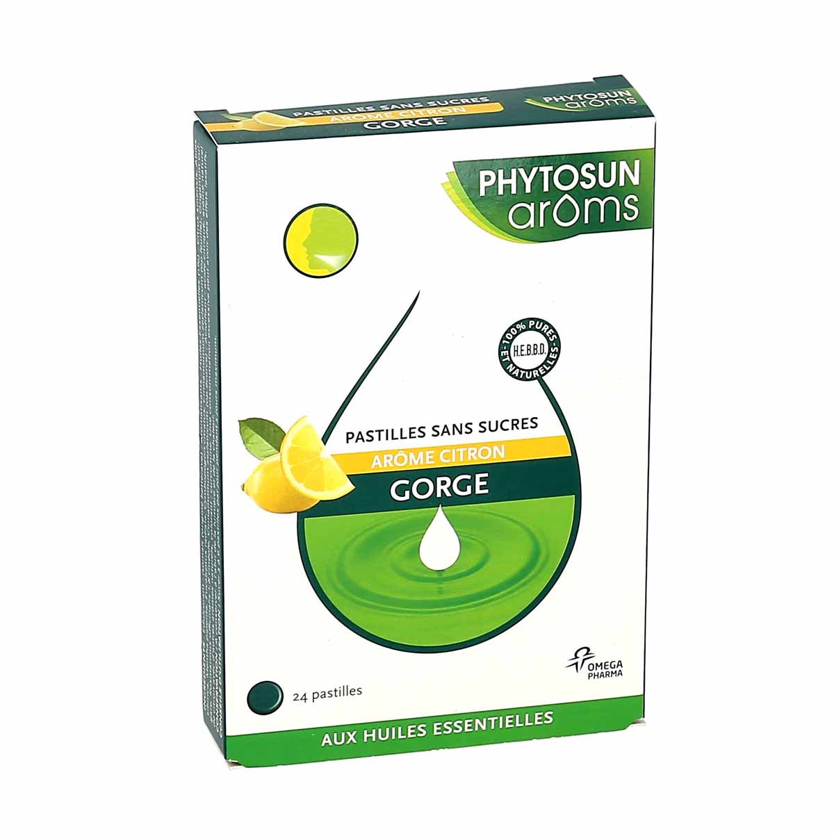 Phytosun Arôms Keel Suikervrij zuigtabletten Citroensmaak