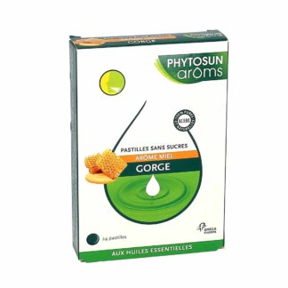 Phytosun Arôms Keel Suikervrij zuigtabletten Honing Smaak