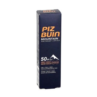 Piz Buin Mountain Zonnecrème SPF 50 + lippenstift