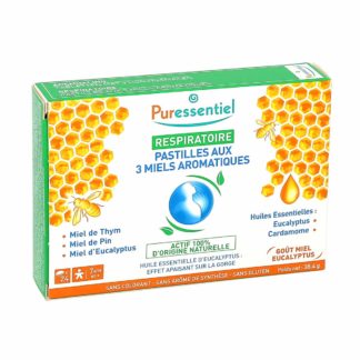 Puressentiel Ademhalingspastilles met 3 aromatische honingsoorten