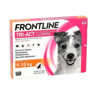 Frontline Tri-Act Oplossing voor Spot-On Honden 5-10kg