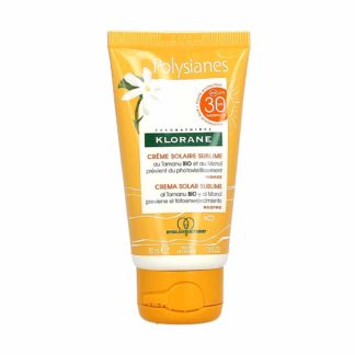 Polysianes Crème Solaire Sublime auTamanu Bio et au Monoi Visage SPF30+