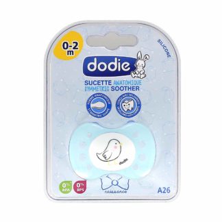 Dodie Anatomische Siliconen Fopspeen 0-2 maanden Kat Blauw A26
