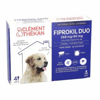 Clément Thékan Fiprokil Duo 268mg/80mg Chiens 20-40kg