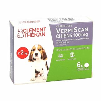 Clément Thekan Vermiscan Vermifuge pour Petits Chiens et Chiots