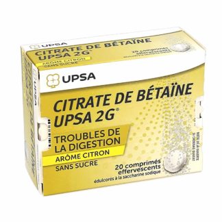 Citrate de Betaîne UPSA 2g