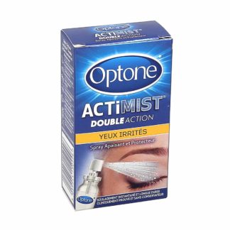 Optone Actimist Dubbele Actie Geïrriteerde Ogen Kalmerende en Beschermende Spray
