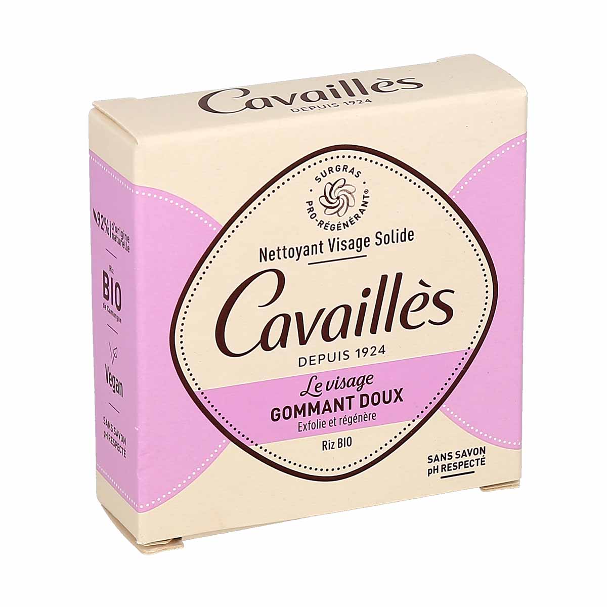 Rogé Cavaillès nettoyant Visage Solide Gommant Doux, Milde Gezichtsreinigerscrub