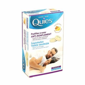 Quies Zuigtabletten tegen snurken met honing-citroen smaak, 12 tabletten