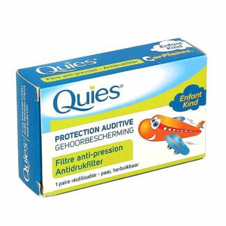 Quies gehoorbescherming, antidrukfilter, speciaal voor kinderen, 1 paar, herbruikbaar