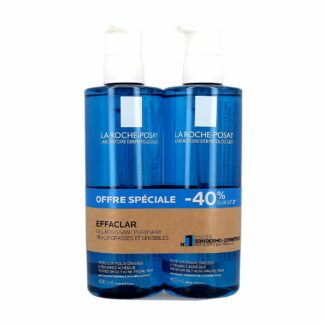 Nettoyant visage gel moussant 2x400ml Effaclar Peaux Grasses Tendance Acneique La Roche Posay
