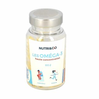 NUTRI&CO Omega-3 60 capsules Licaps Geurloze Wilde Visolie