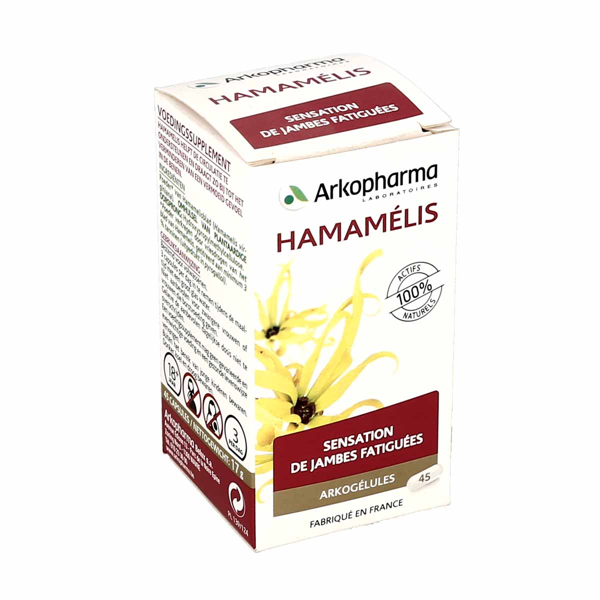 Arkopharma Arkogélules hamamélis - 45 gélules