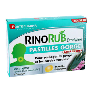 RinoRub Eucalyptus Keelpastilles suikervrij