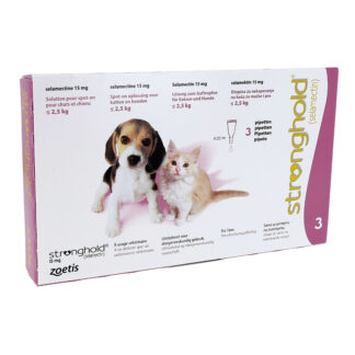 Zoetis Stronghold 15 mg spot-on voor katten en honden tot 2,5 kg