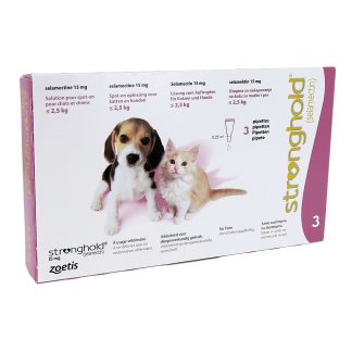 Zoetis Stronghold 15 mg spot-on voor katten en honden tot 2,5 kg