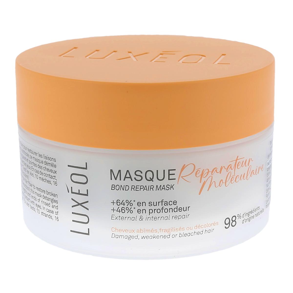 Luxéol Moleculair Herstellend Masker voor beschadigd, kwetsbaar of gebleekt haar