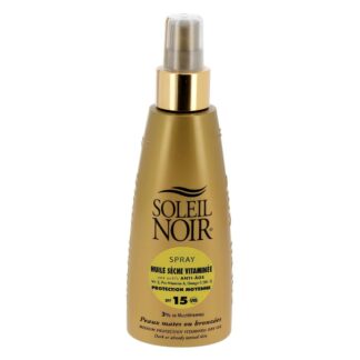Soleil Noir Droge Olie-Spray met vitamines en anti-aging-bestanddelen, SPF 15