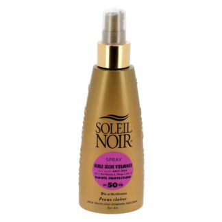 Soleil Noir Droge Olie-Spray met vitamines en anti-aging-bestanddelen, SPF50