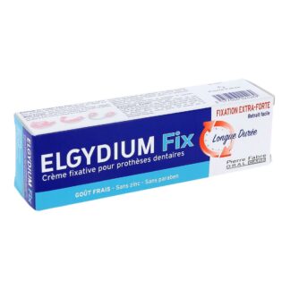 Elgydium Fix Longue Durée Extra Sterke Fixatiecrème voor kunstgebitten