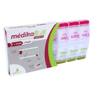 MédikaBox Compact II Pillendoosje 7 dagen/2 innames