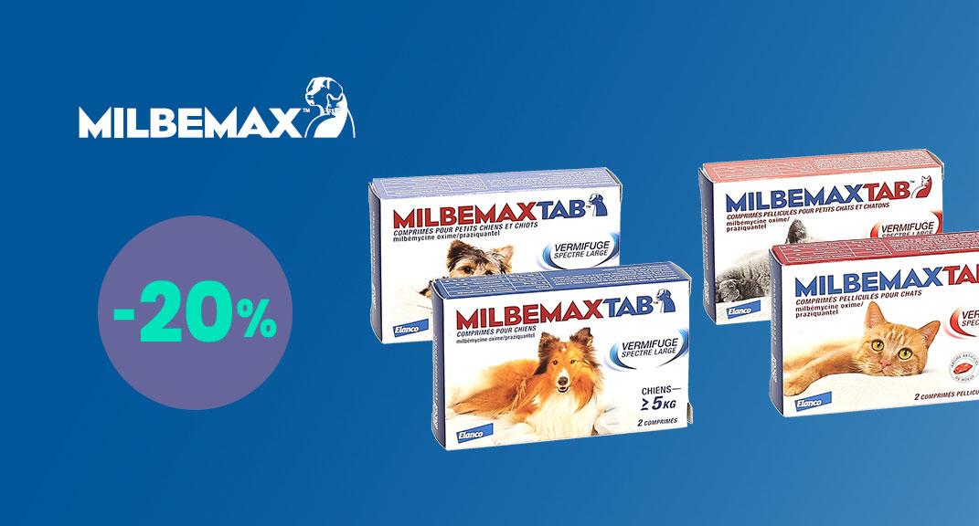 MILBEMAX à -20 % : Une protection sans compromis pour vos animaux