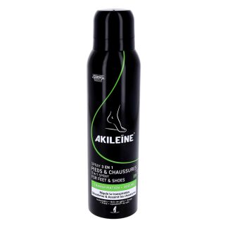 Akileïne 3-in-1-spray voor voeten en schoenen