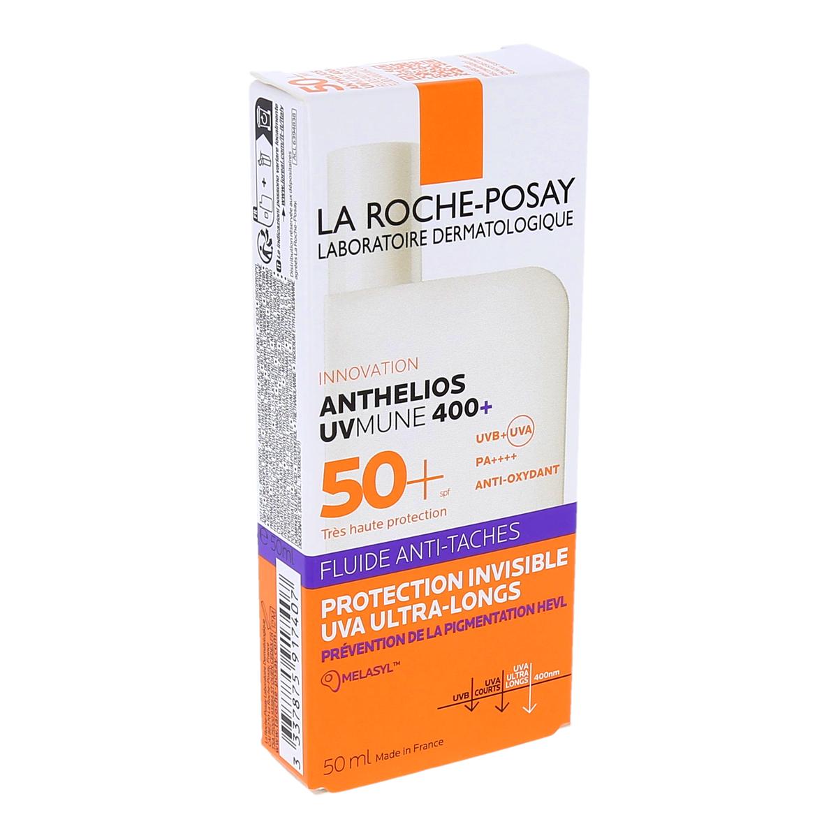 La Roche-Posay Anthelios UVMUNE 400 Vloeistof tegen pigmentvlekken, onzichtbare bescherming tegen ultralange UVA-straling, SPF50+