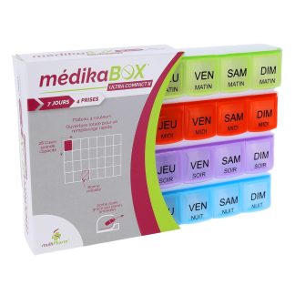 MédikaBox Ultra Compact II Pillendoosje 7 dagen/4 innames