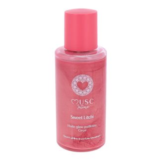 Musc Intime Glanzende lichaamsolie met glitters Sweet Litchi