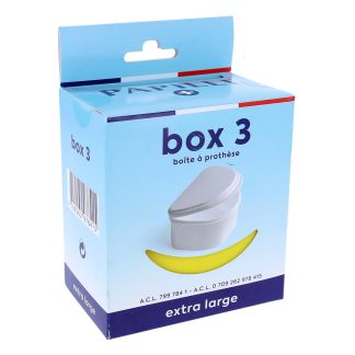 PAPILLI+ Box 3 Geel protesedoosje, extra groot
