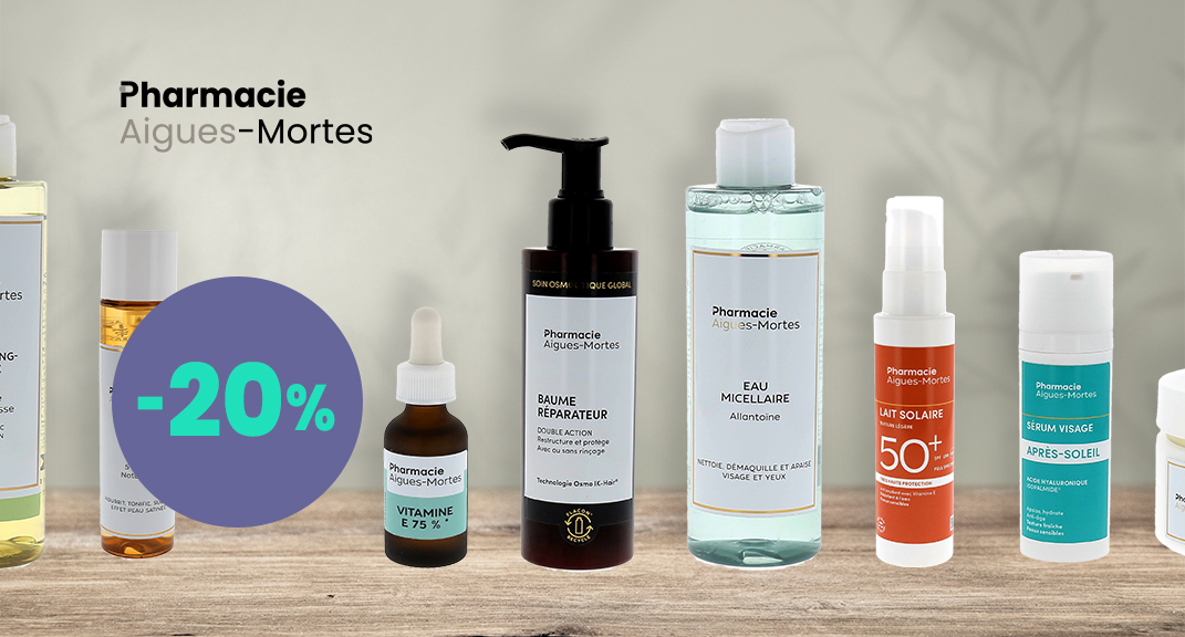 Pharmacie Aigues-Mortes : -20% sur toute la gamme maison