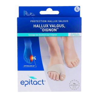Epitact-bescherming tegen hallux valgus („knoopvoet”)