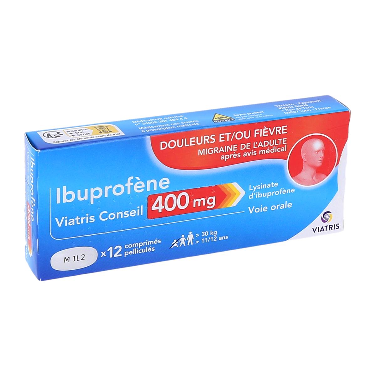 Ibuprofen Viatris Conseil 400 mg
