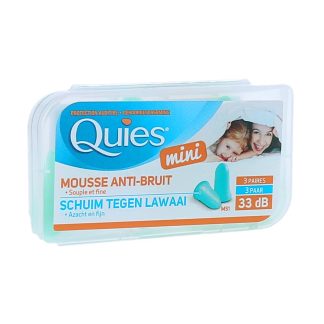 Quies Gehoorbescherming Geluiddempend schuim Mini 33 dB