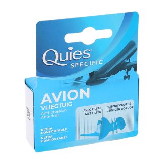 Quies Specifieke gehoorbescherming voor in het vliegtuig