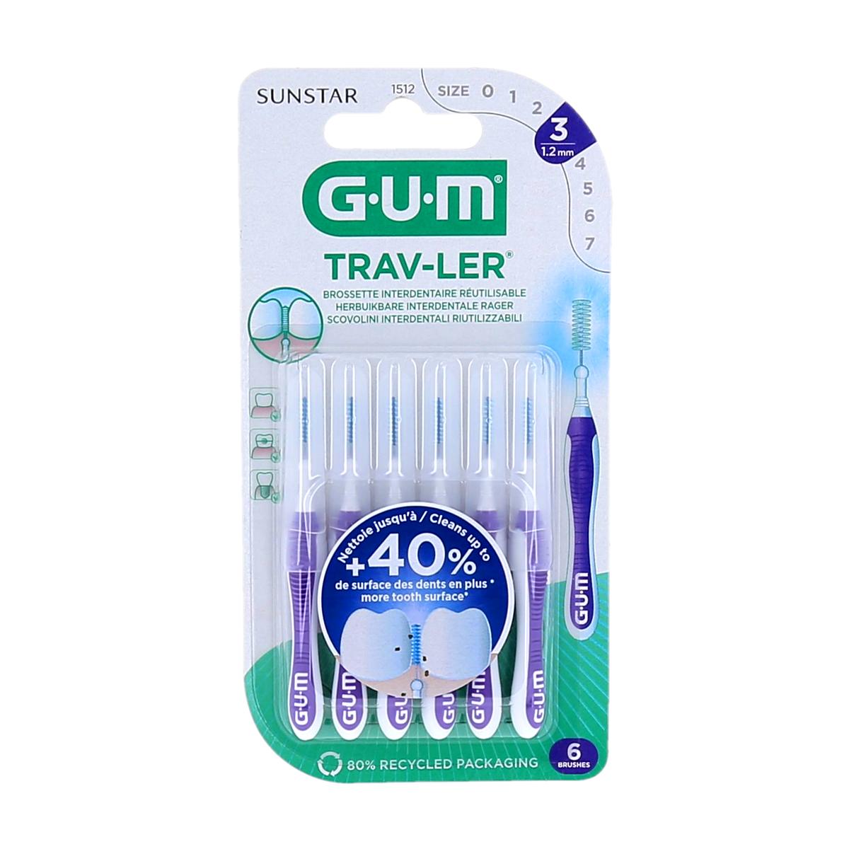 GUM Trav-Ler herbruikbare interdentale borsteltjes 1