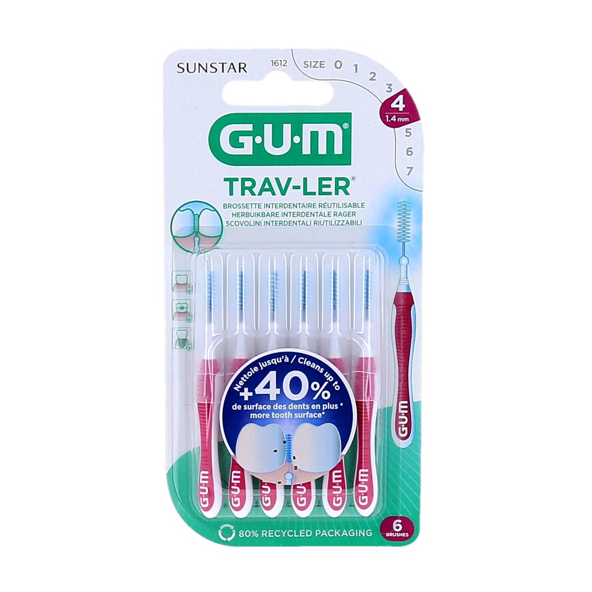 GUM Trav-Ler herbruikbare interdentale borsteltjes 1