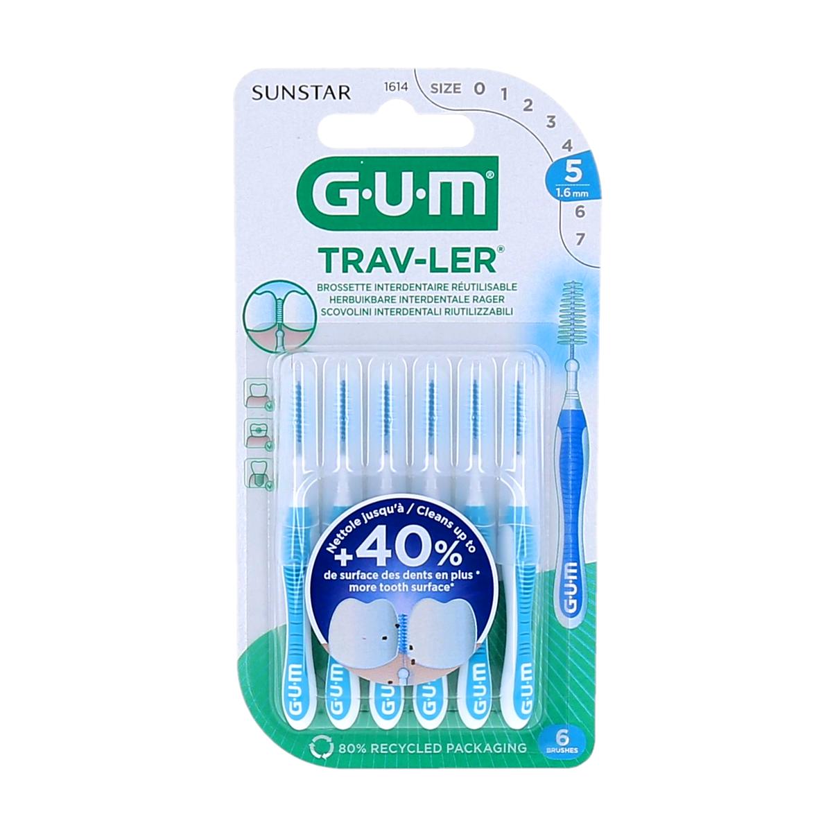 GUM Trav-Ler herbruikbare interdentale borsteltjes 1
