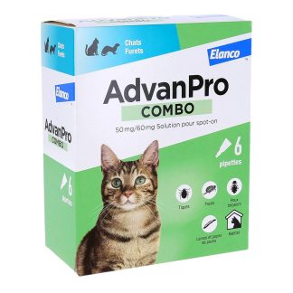 AdvanPro Combo Katten/Fretten, Spot-on-oplossing, doos met 6 pipetten
