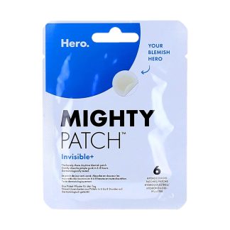 Hero Mighty Patch Invisible+, Anti-acne-pleisters voor overdag, 6 hydrocolloïde pleisters