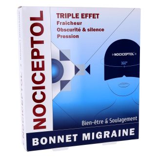 Nociceptol Migraine-muts met drievoudige werking: verkoeling/duisternis & stilte/druk